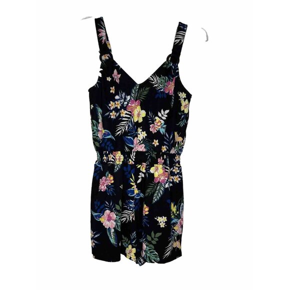 BB Dakota Eye Candy Floral Romper Sz XL Poly & Spandex - Picture 2 of 8